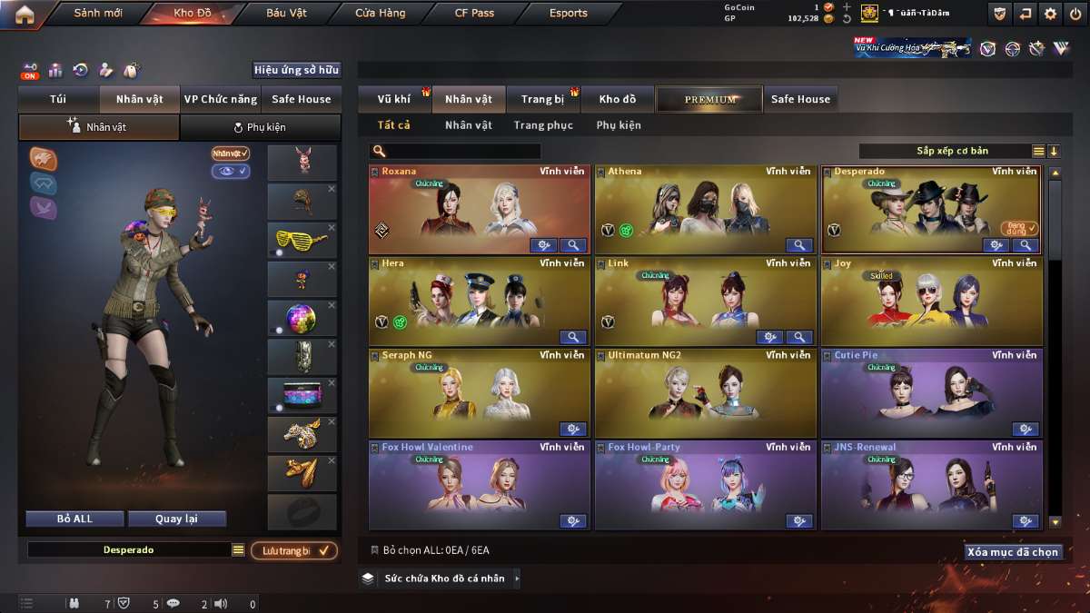 shop acc cf uy tin gia re